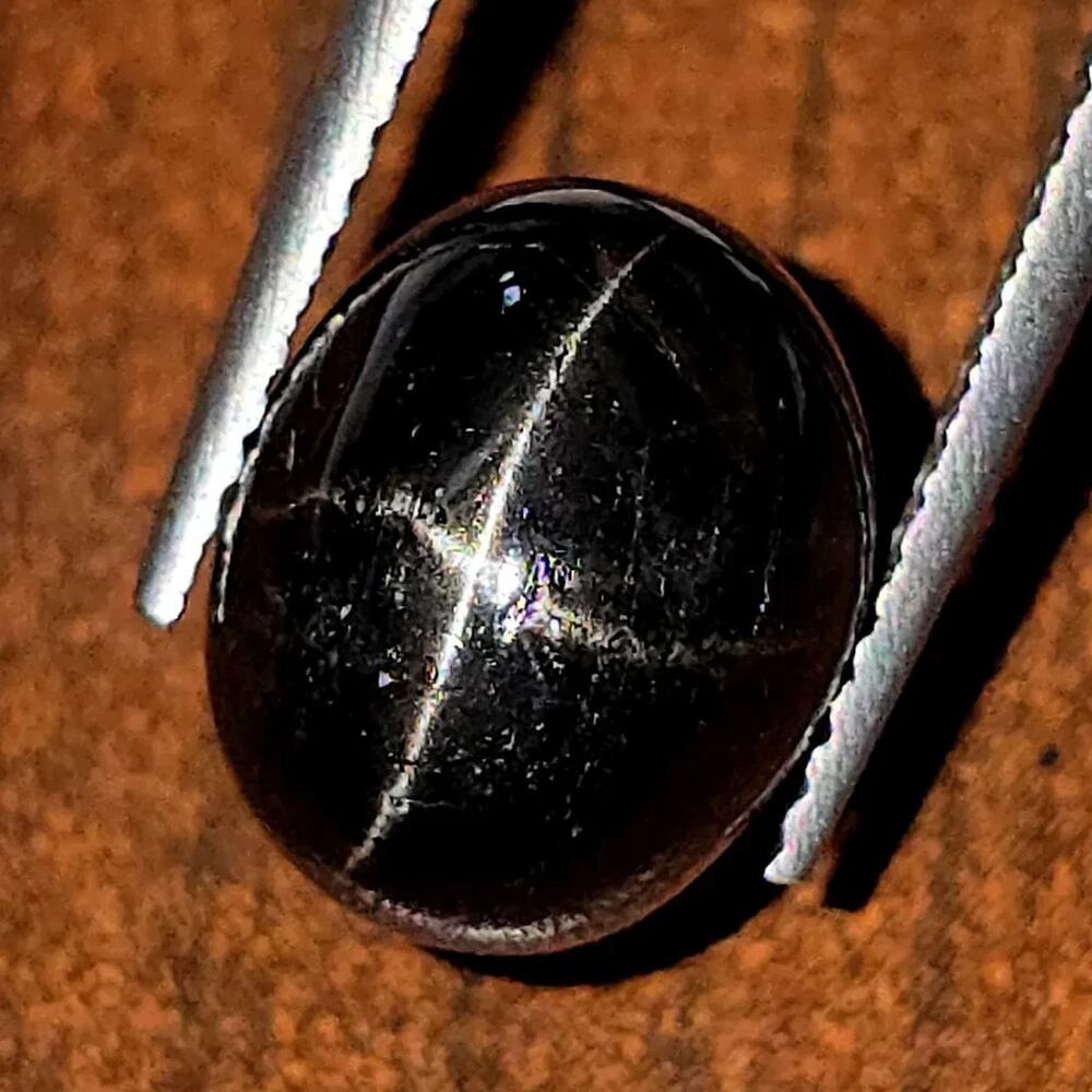 5.93 Ct Natural Star Diopside Untreated 11x9mm Loose Gem